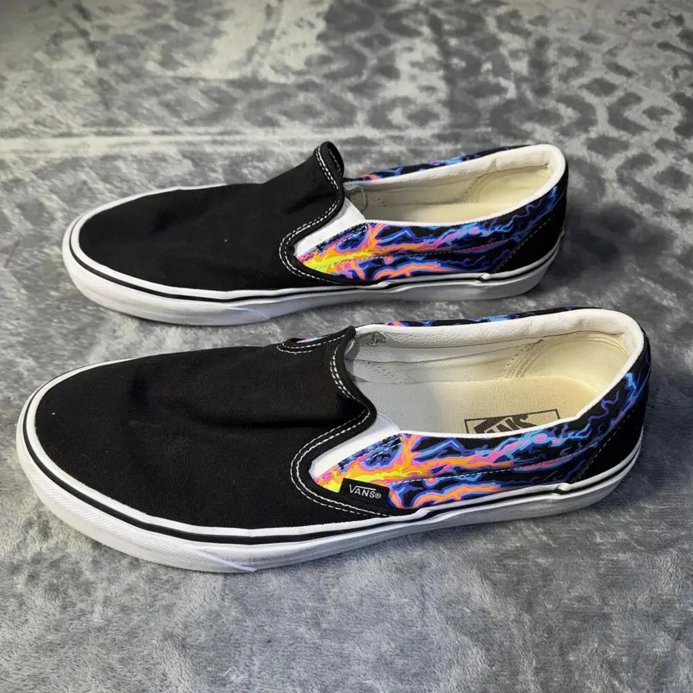 Vans Classic Slip On Electric Flame size 11 mens - Picture 2 of 13